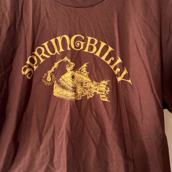"Sprungbilly" Bluegrass Band Brown Hanes Graphic T-Shirt L - Picture 5 of 5